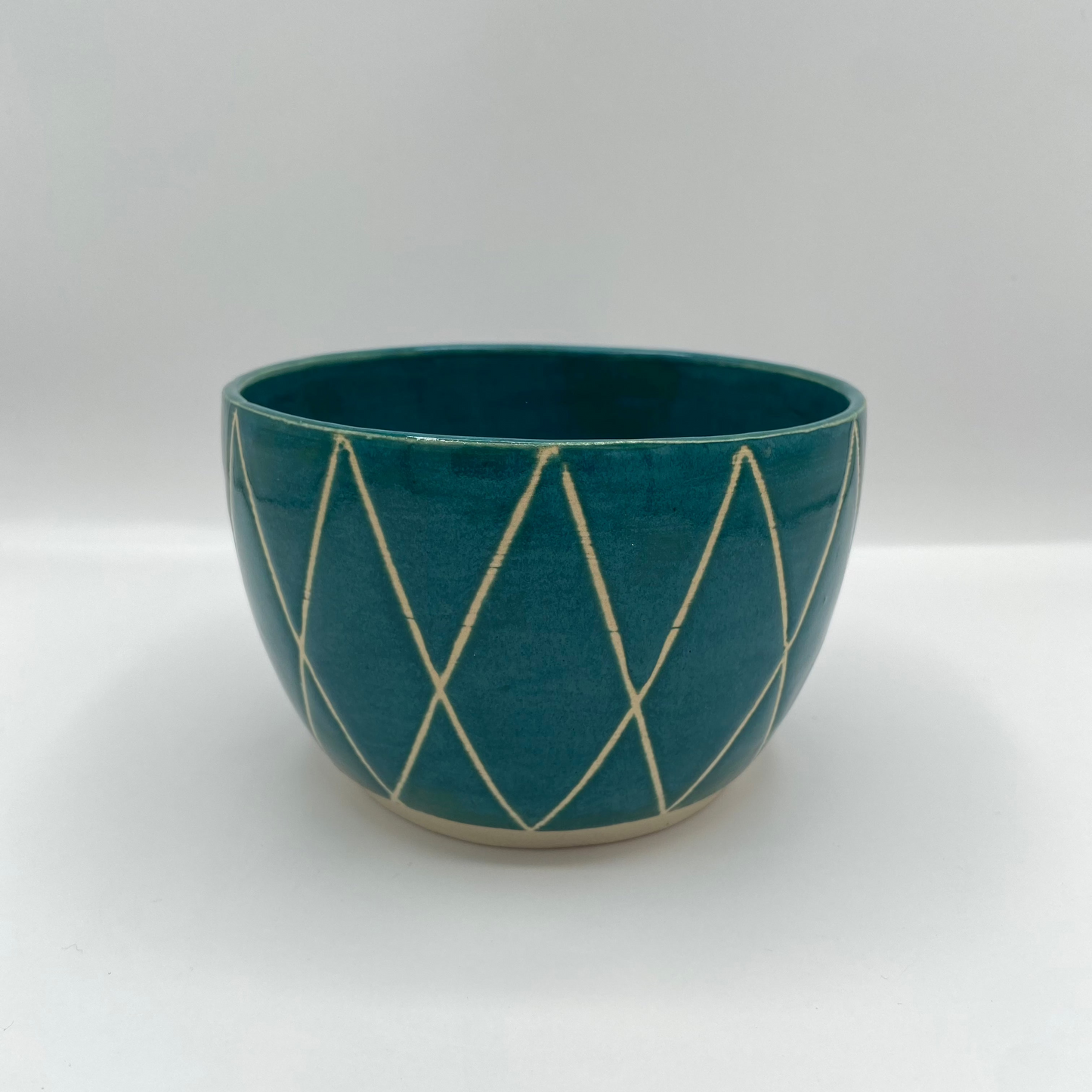 Teal Lined Bowl