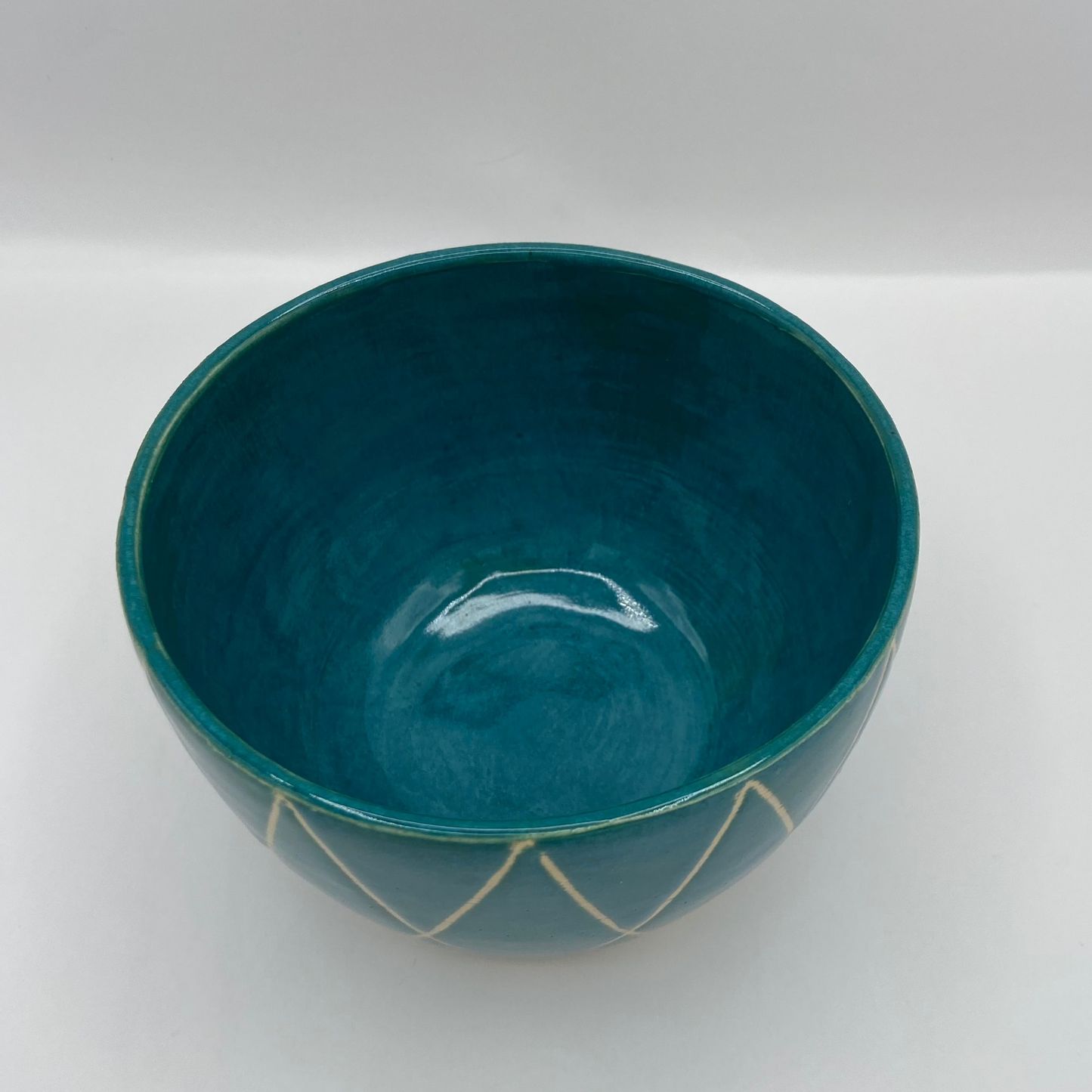 Teal Lined Bowl