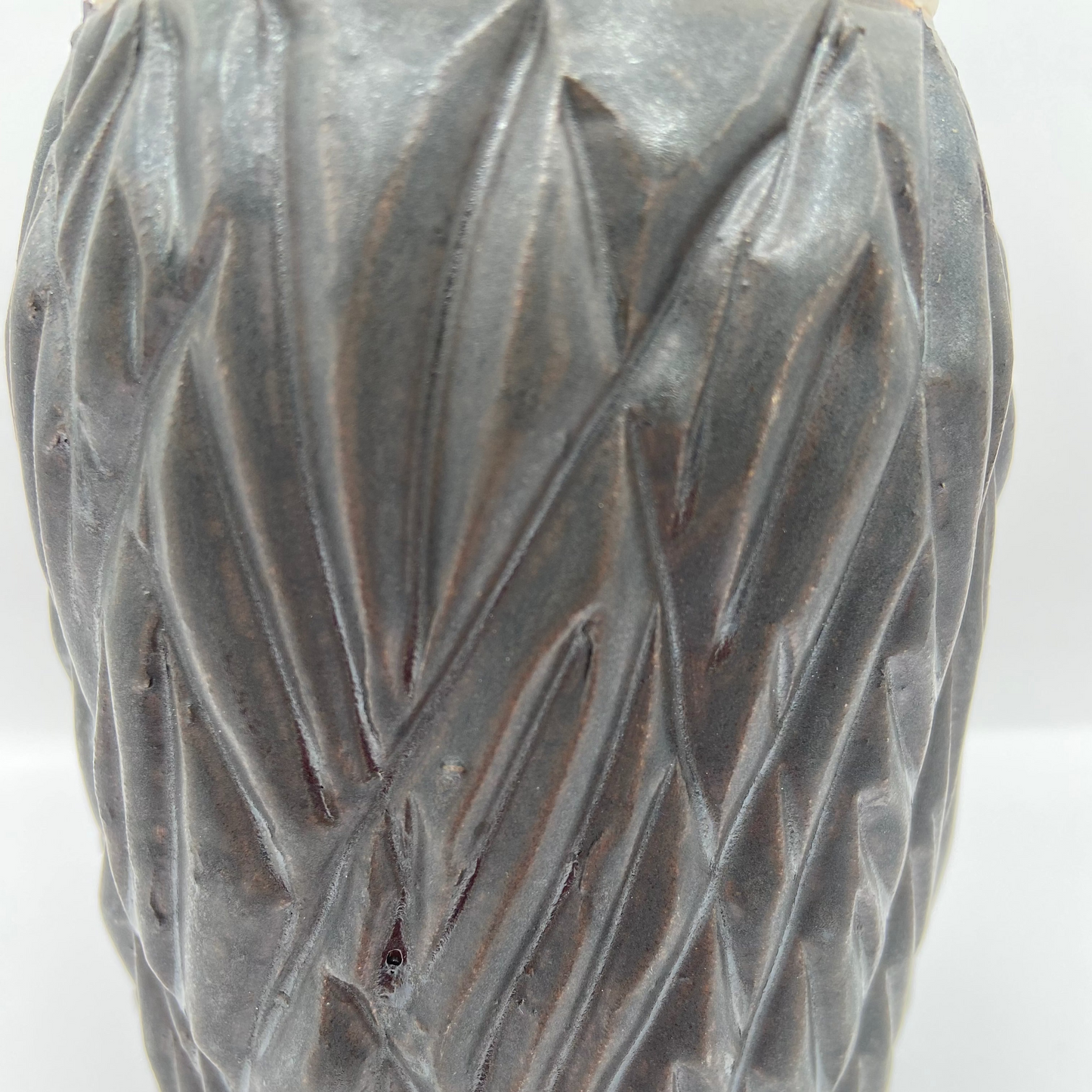 Black and White Carved Vase